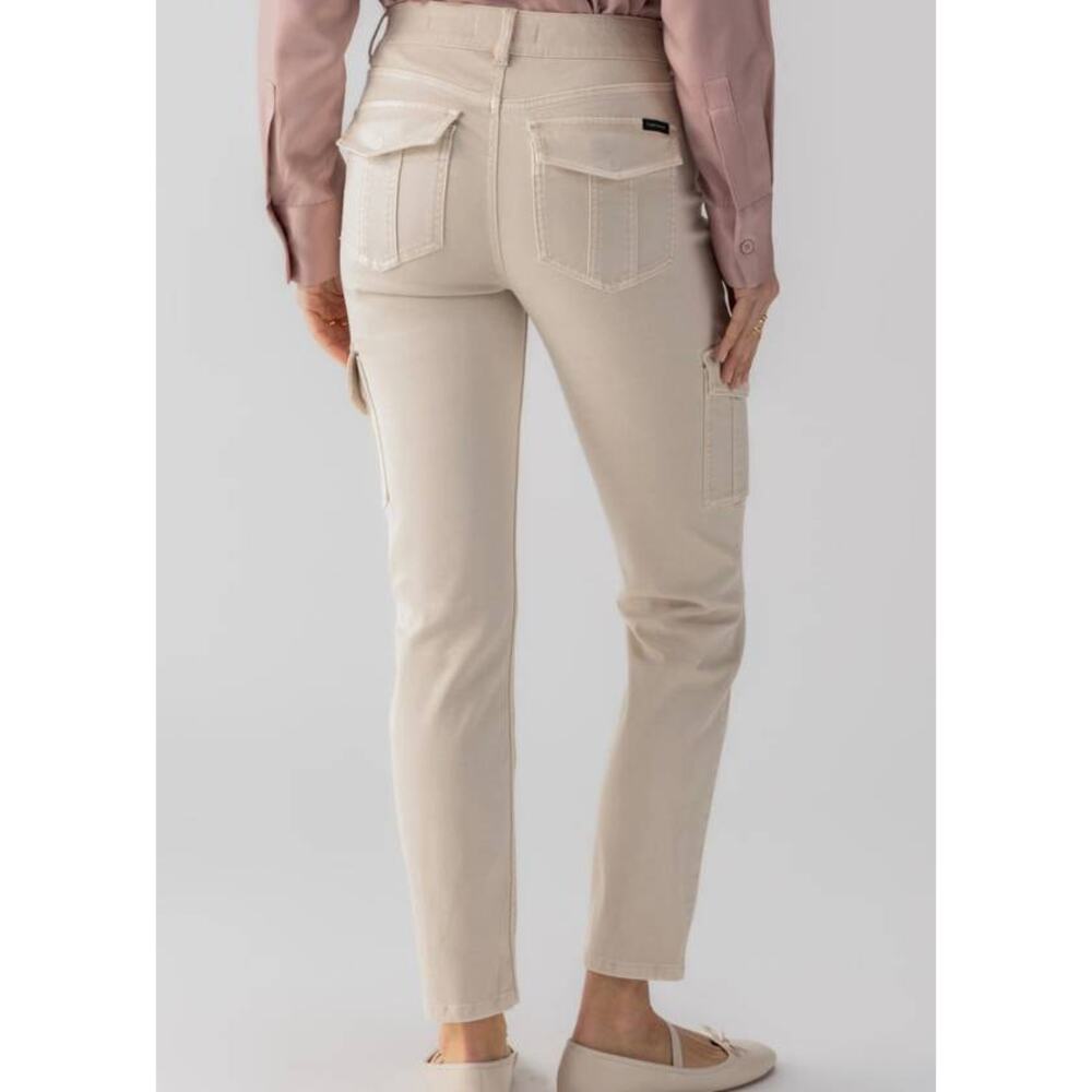 Sanctuary Sculpted Hayden Cargo Jean in Almond 24 NWT Minimalist Effortless Chic - Picture 3 of 6